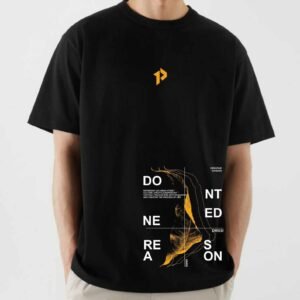 DONT NEED REASON Printed T-Shirt | Black